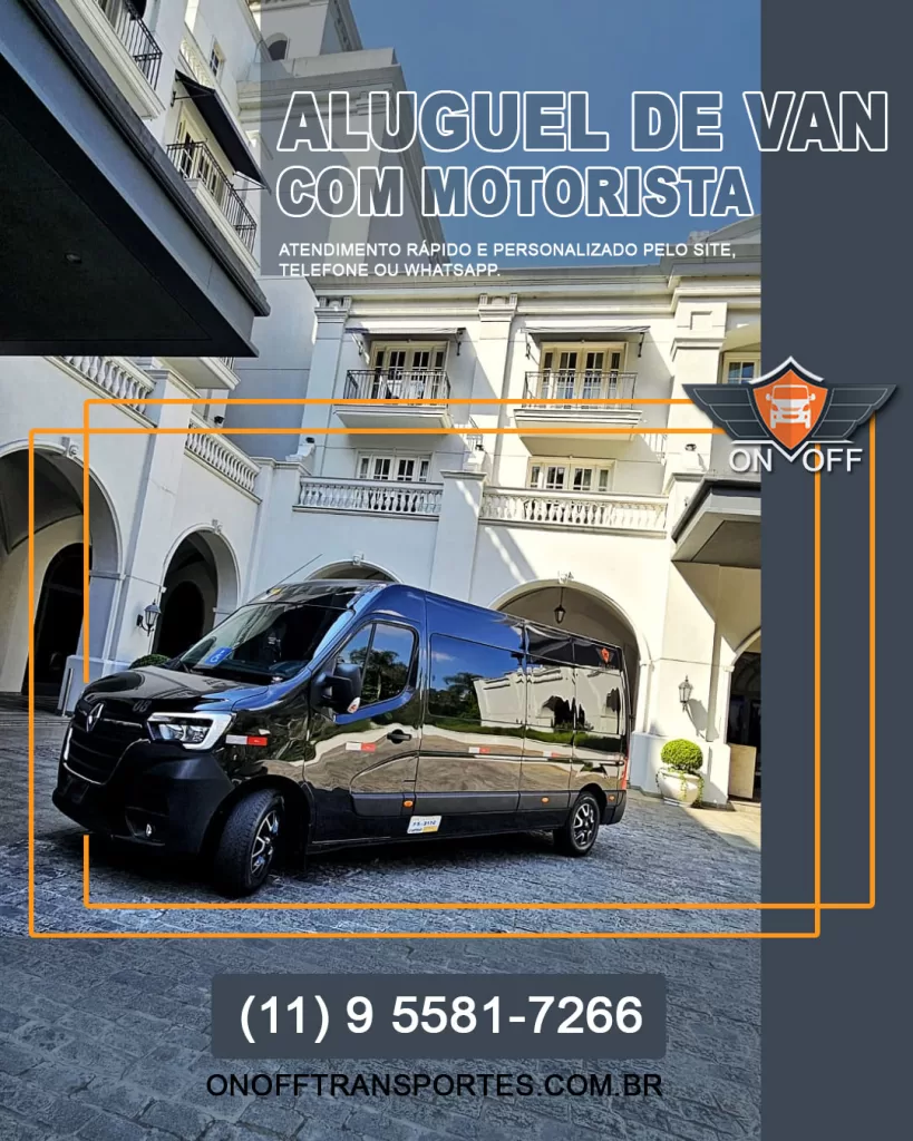 Aluguel de Van com Motorista em São Paulo